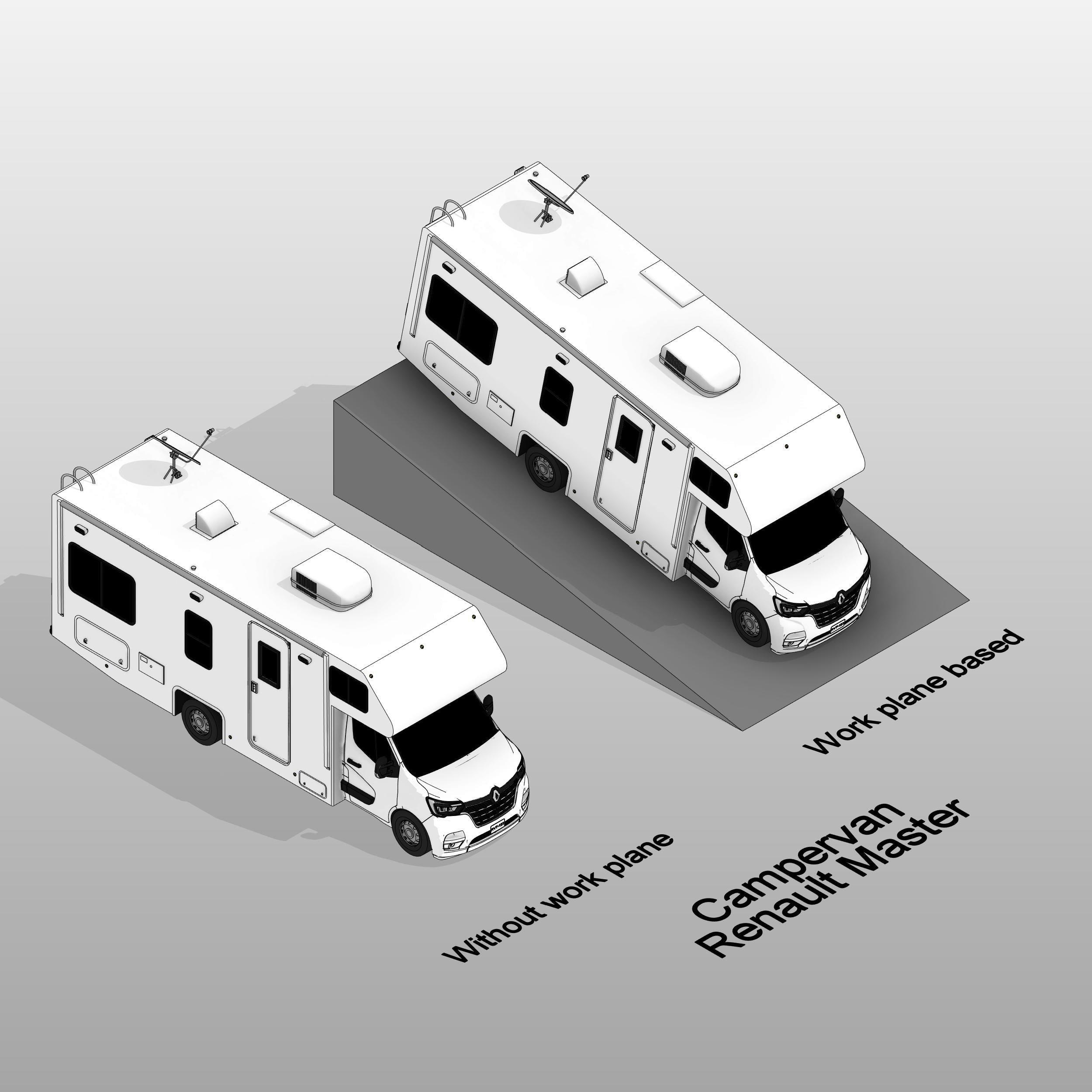 Revit 3D Campervan Renault Master