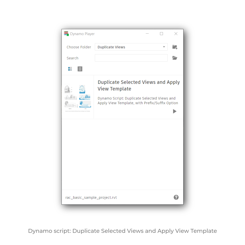 Dynamo Script: Duplicate Selected Views and Apply View Template, with ...