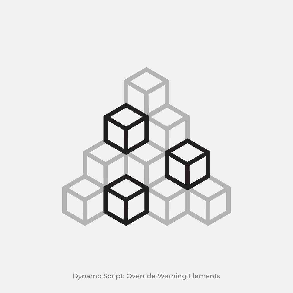 Dynamo Script: Override Warning Elements
