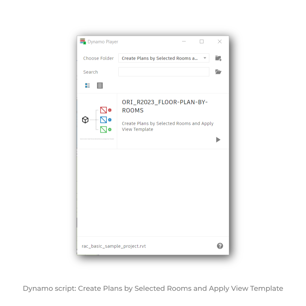 Dynamo Script: Create Plans by Selected Rooms and Apply View Template free download