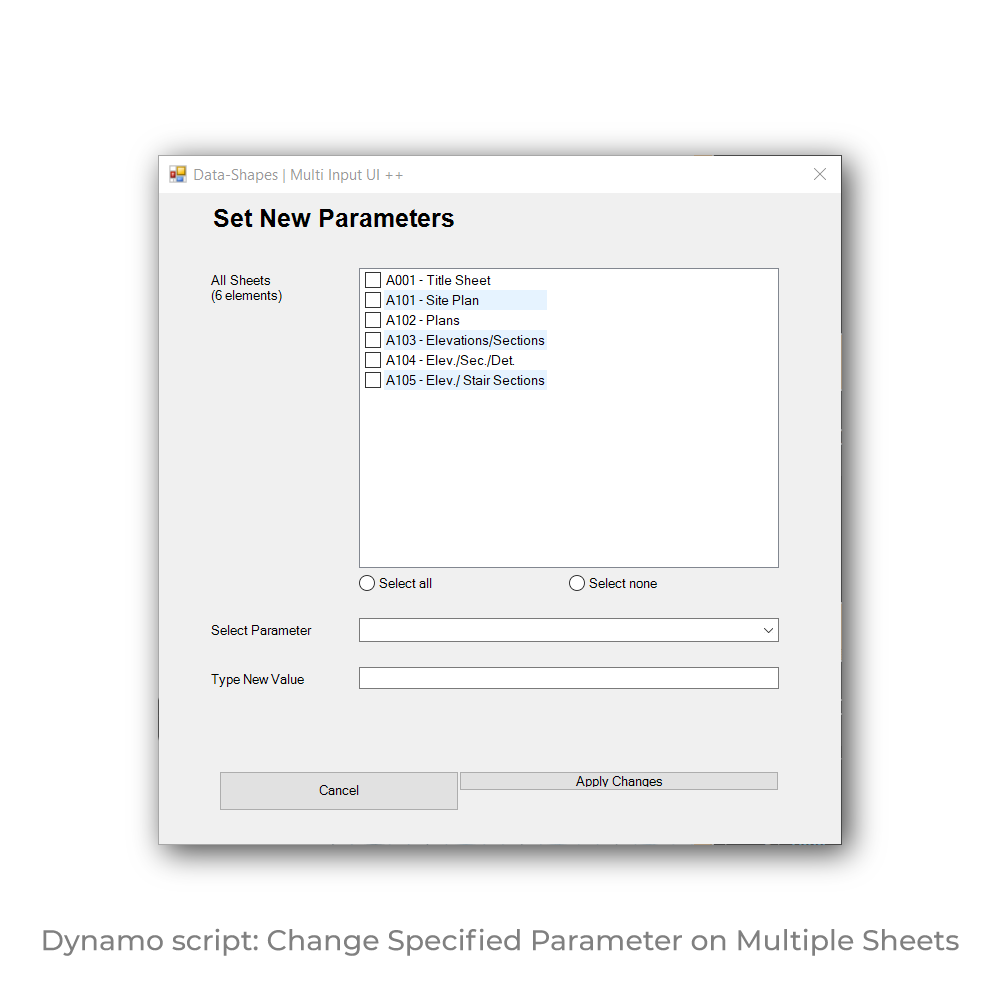Dynamo Script: Change Specified Parameter on Multiple Sheets | Revit Dynamo