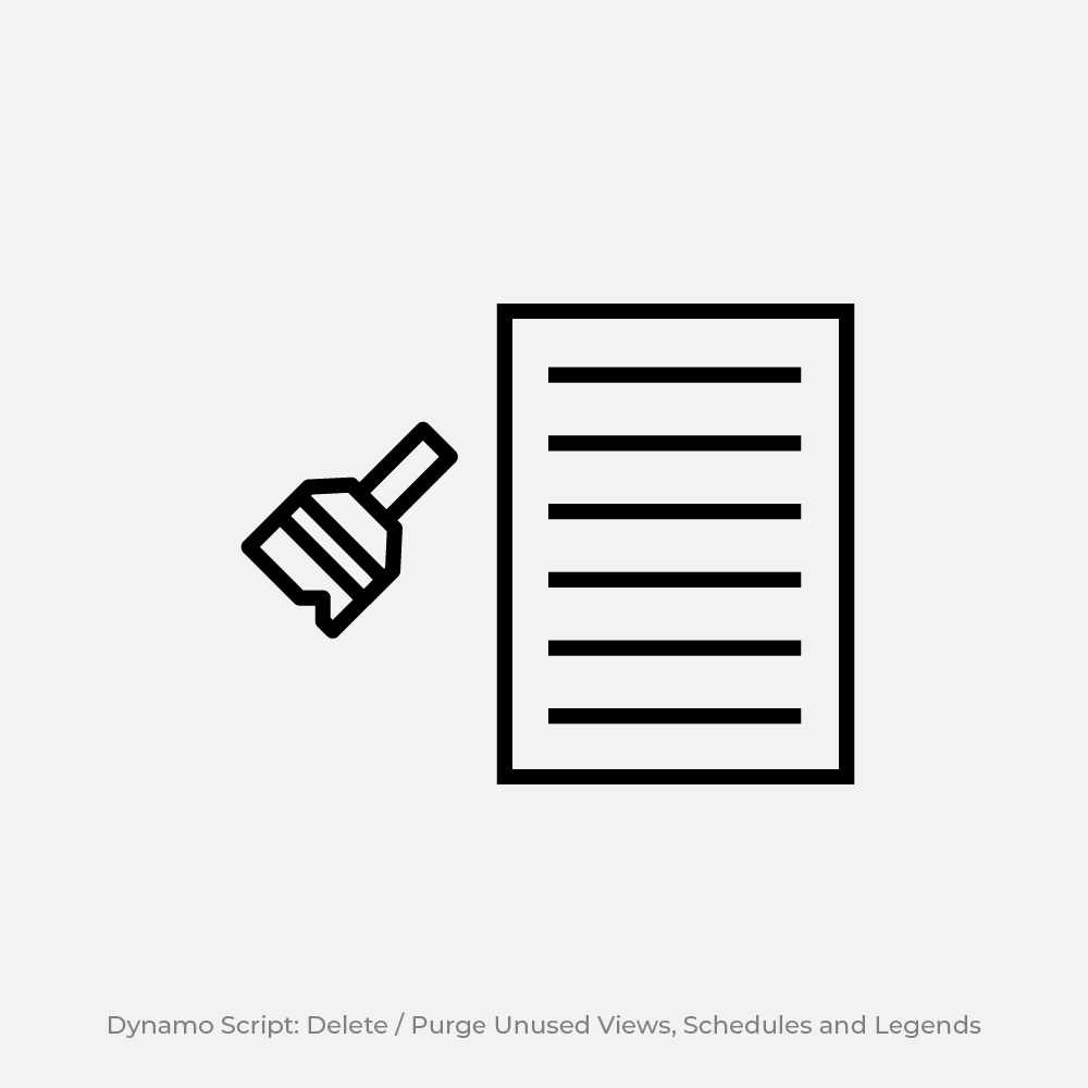 Dynamo Script: Delete / Purge Unused Views, Schedules and Legends