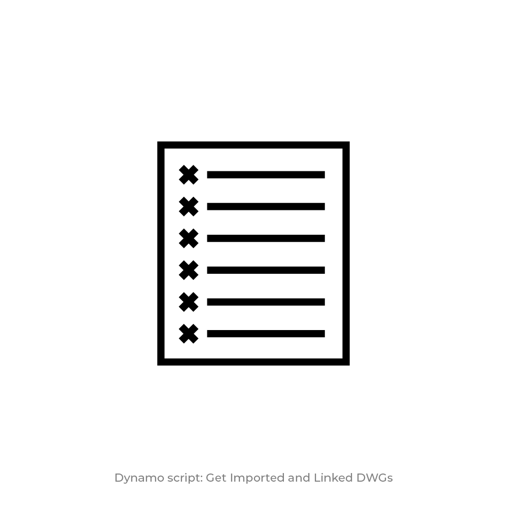 Dynamo Script: Get Imported and Linked DWGs