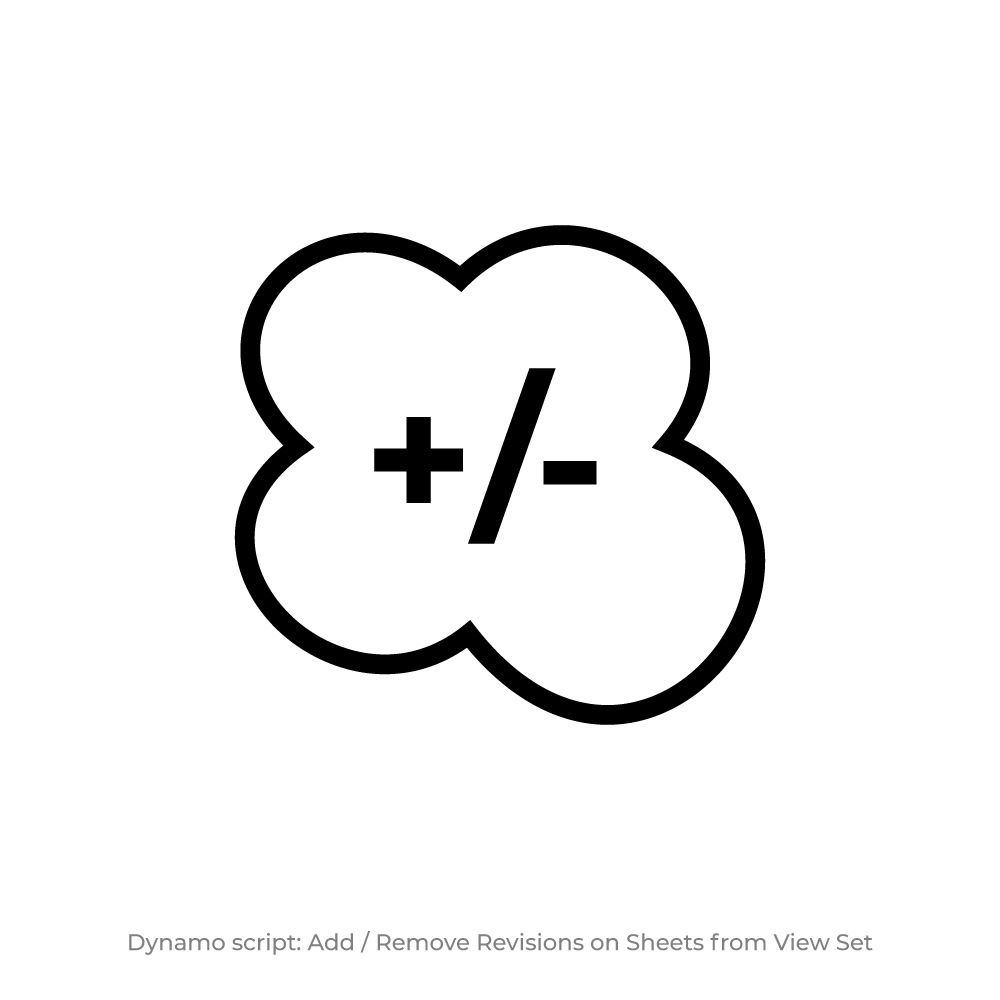Dynamo Script: Add / Remove Revisions on Sheets from View Set