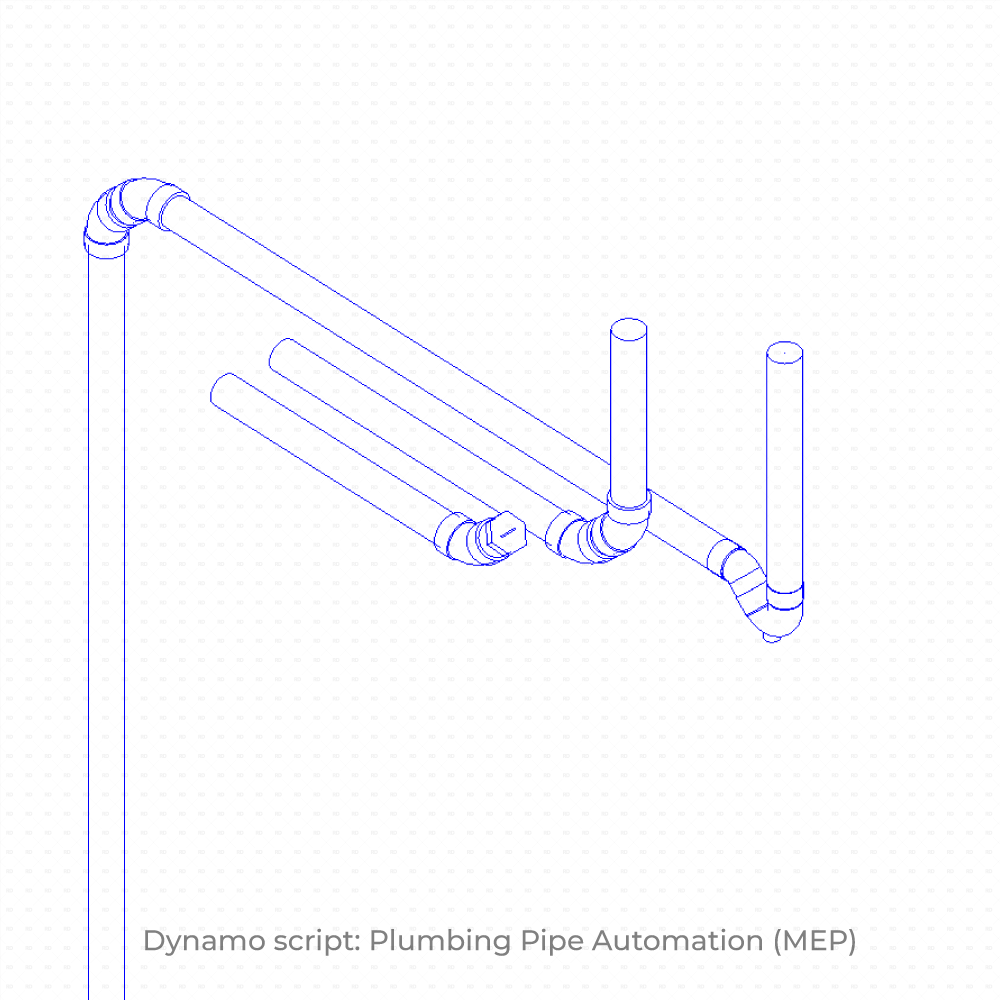 Dynamo script: Plumbing Pipe Automation (MEP)