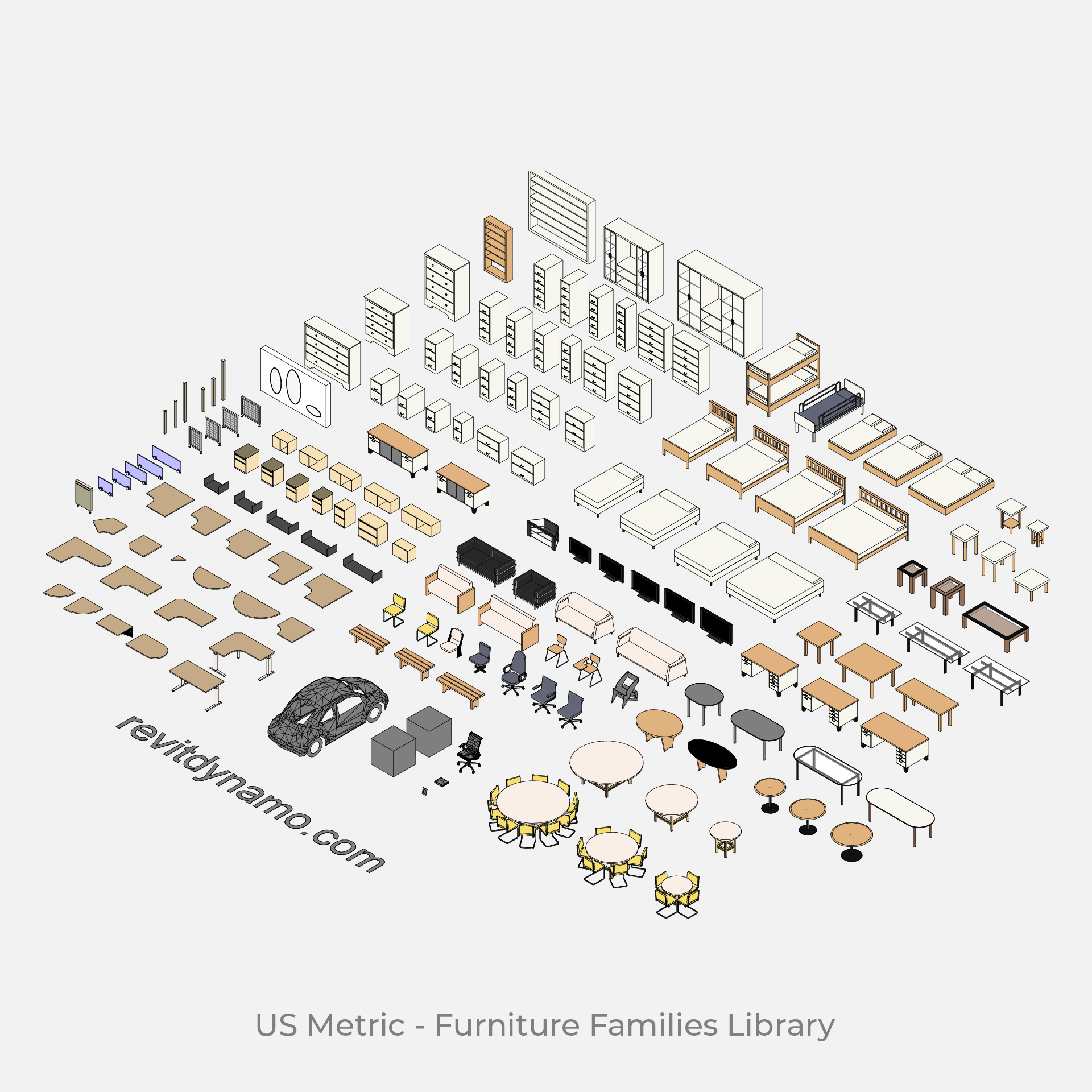 download free revit furniture families 