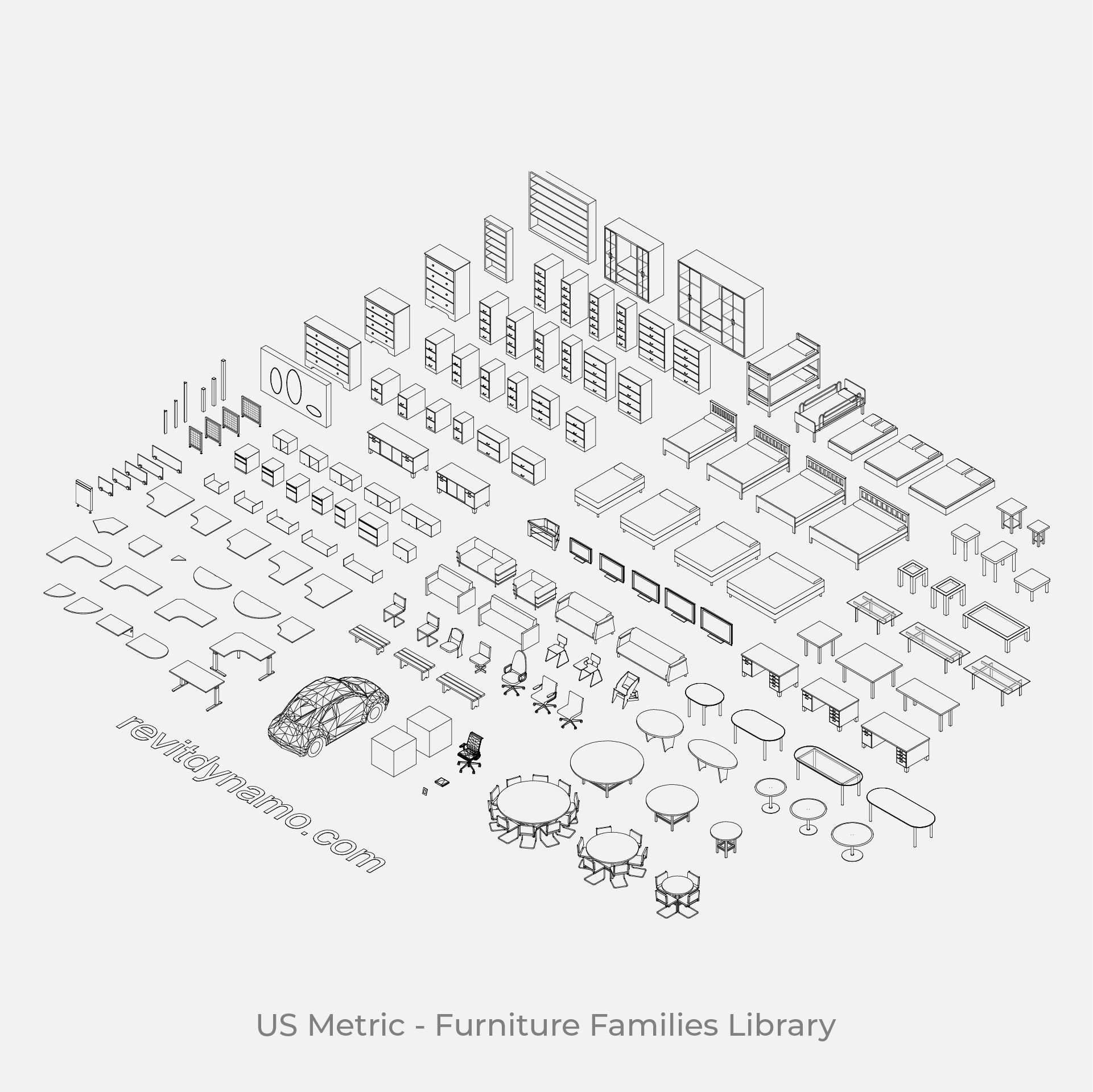 download free revit furniture families 