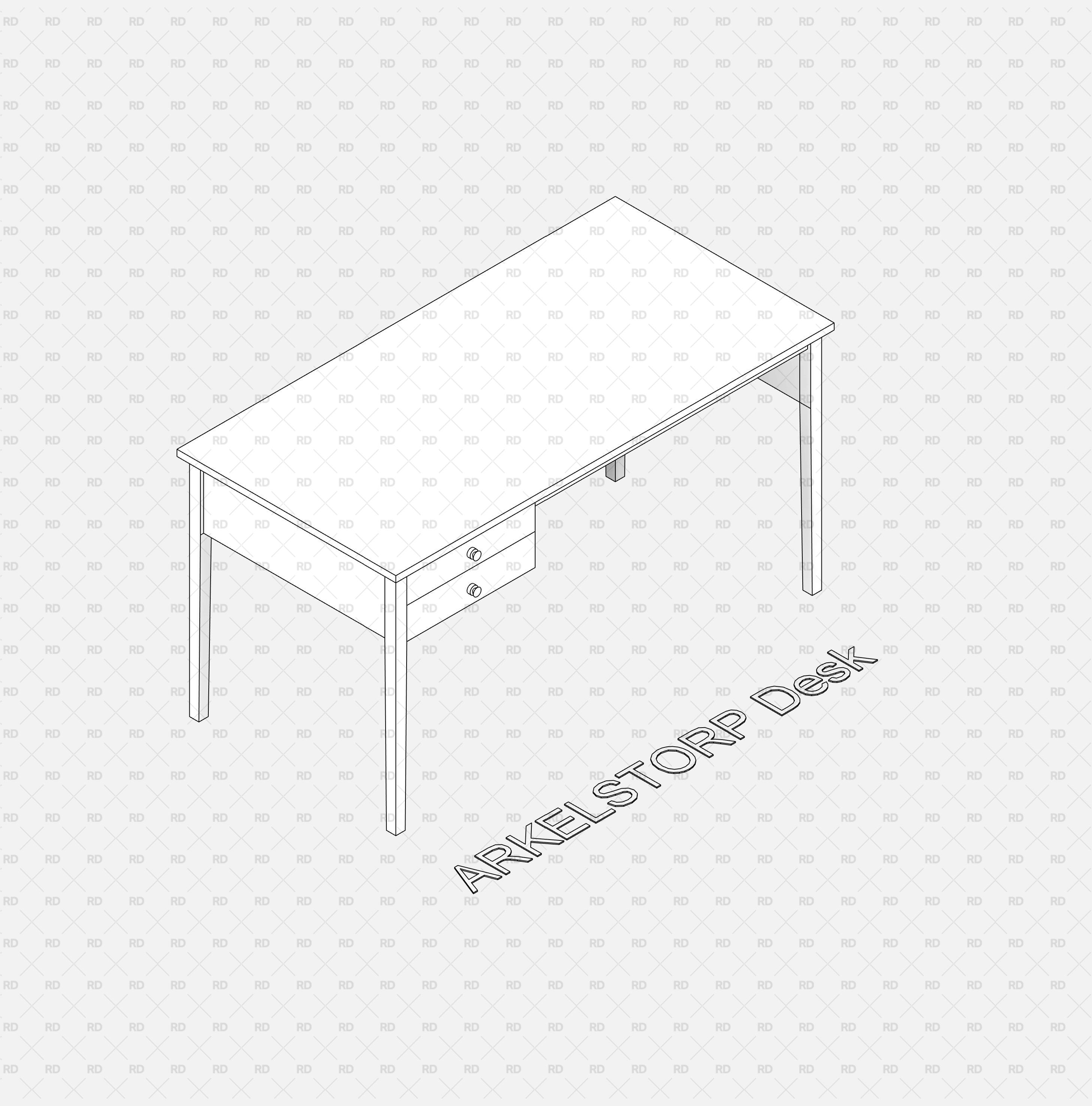 ikea furniture revit desk