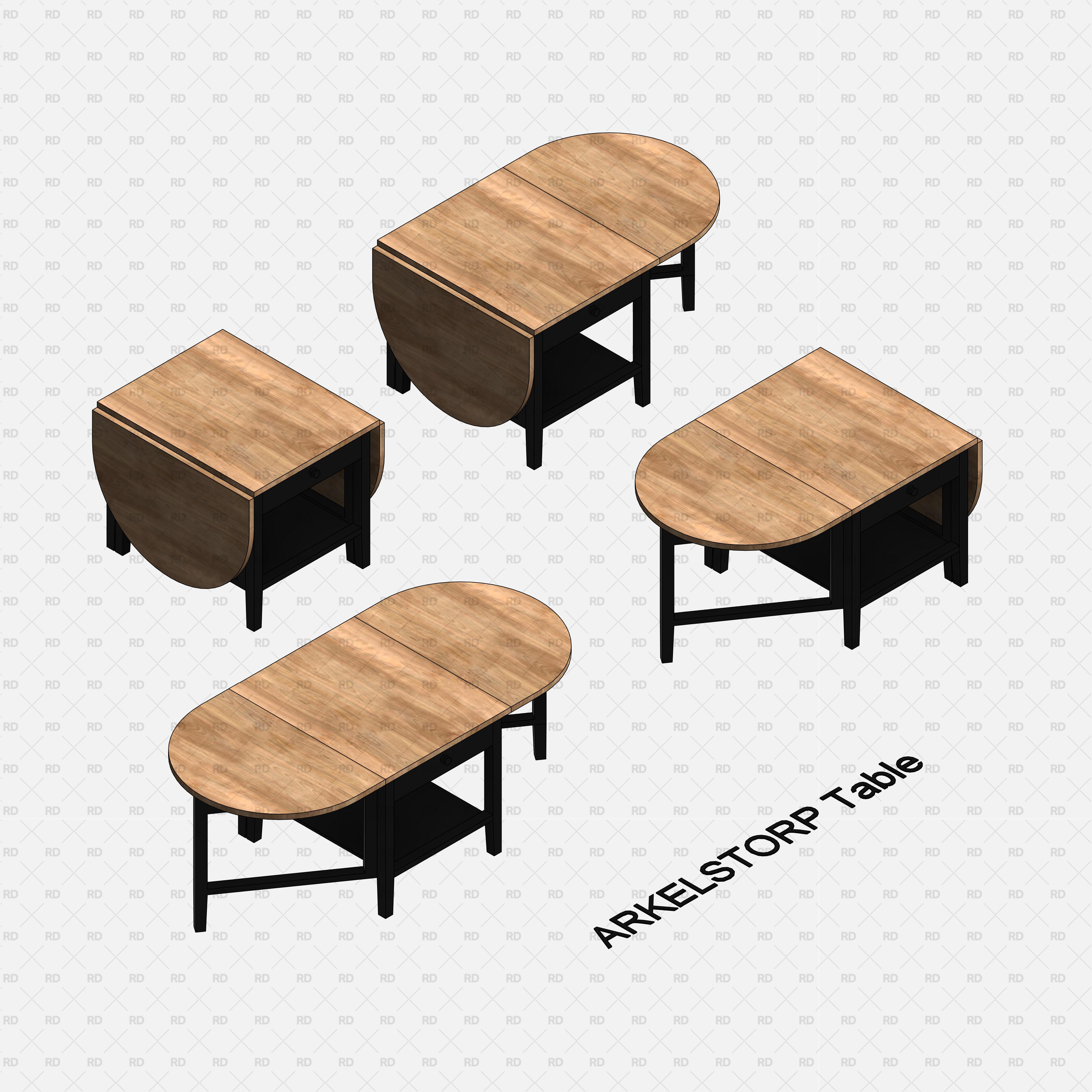 Revit Family of IKEA Table