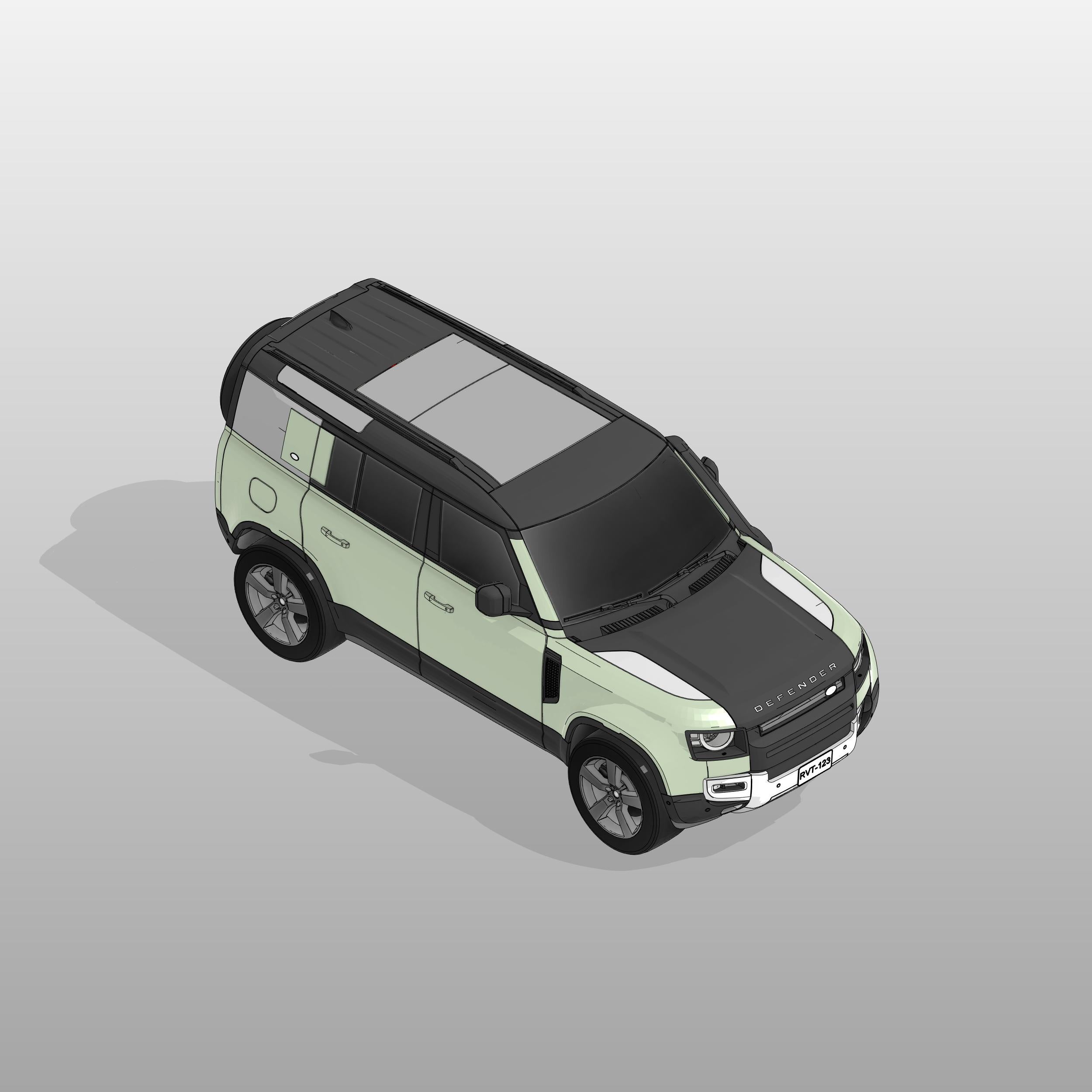 Land Rover Defender revit