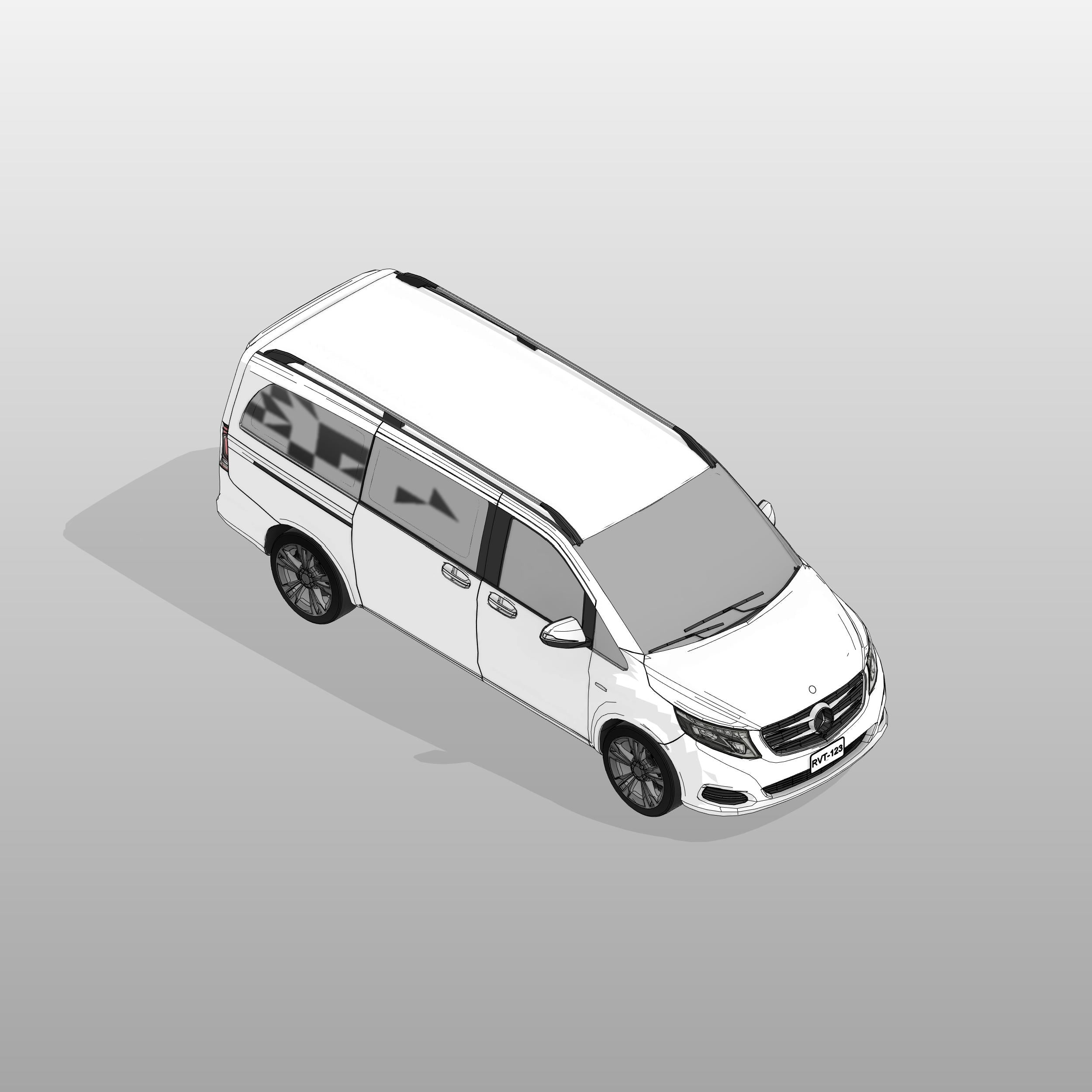 Mercedes Benz Clase V250 revit