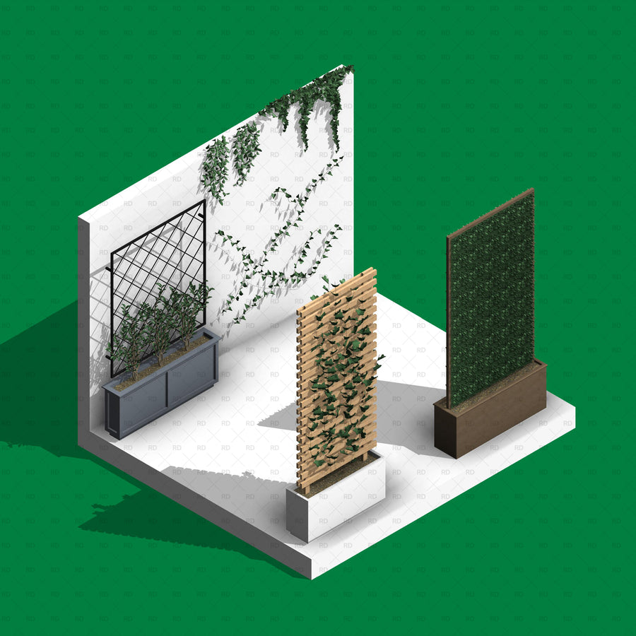 Garden Rvt Files Download Revit 3D Planting - Revit Climbing Plants | Revit Dynamo