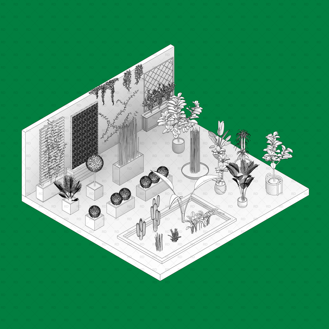 Download Revit 3D Planting - Outdoor Plants Families | RD Studio