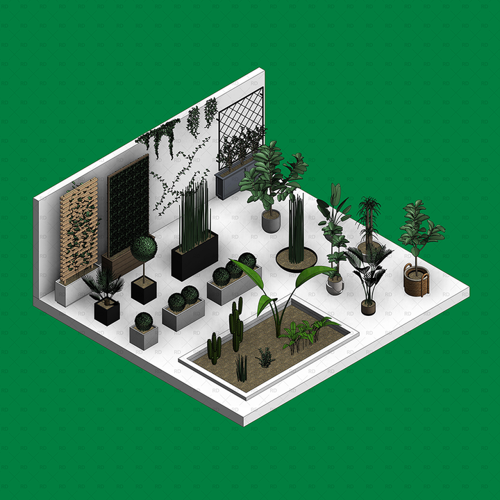 Download Revit 3D Planting - Outdoor Plants Families | RD Studio