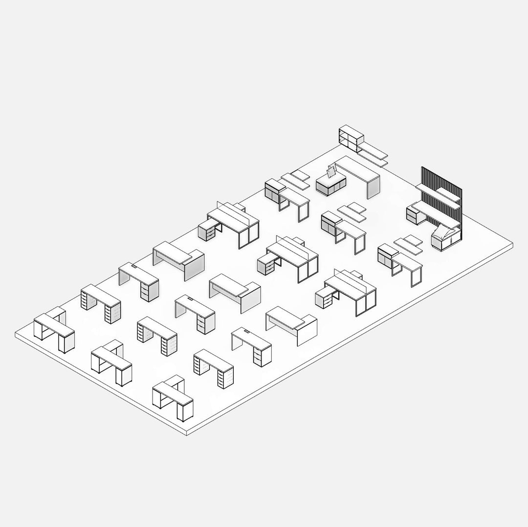 Download Office Furniture Revit Families | RVT | RD Studio