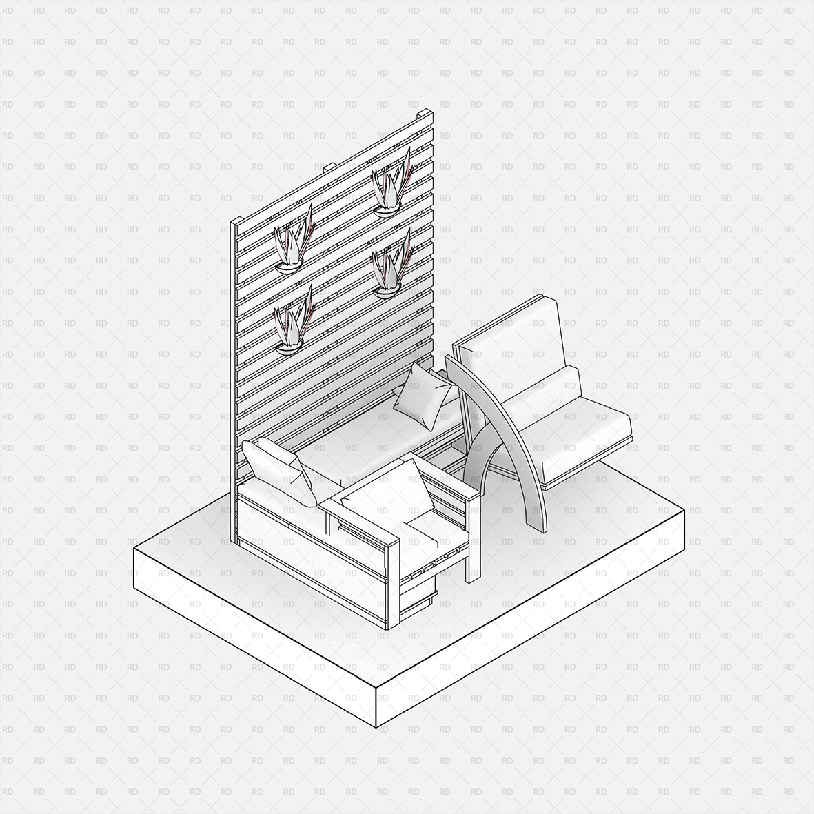 revit outdoor furniture 