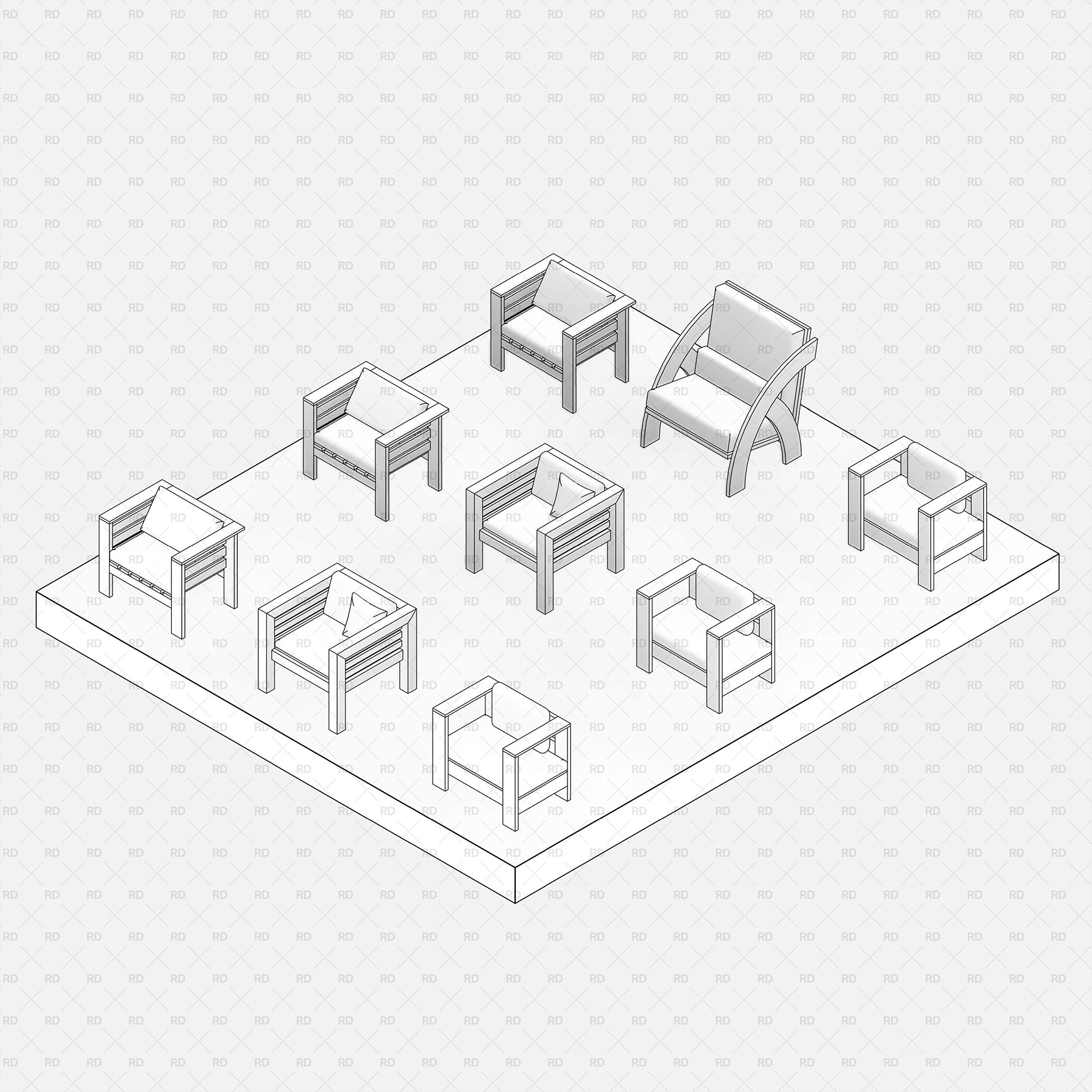 revit outdoor furniture 