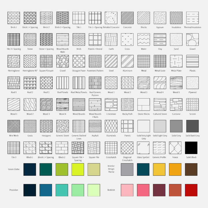 Random Circular Revit Pattern Download Mega Revit Patterns Library (105 Model + Drafting)