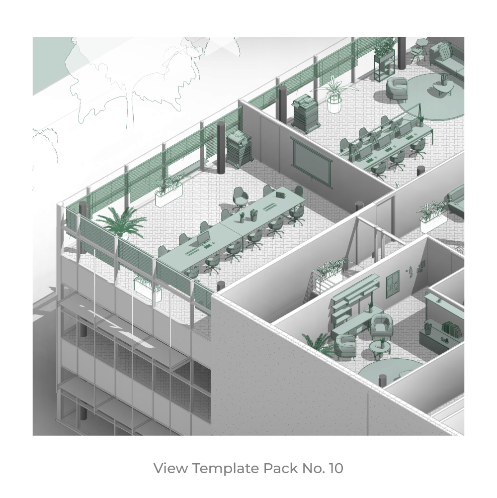 revit presentation view template download 