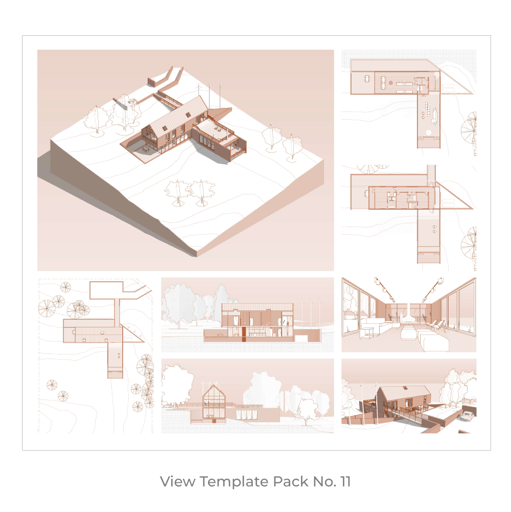 revit presentation view template download 