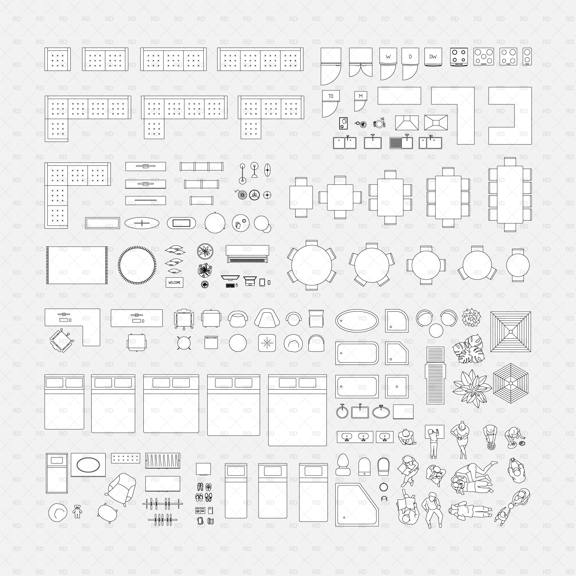 CAD Blocks House Furniture