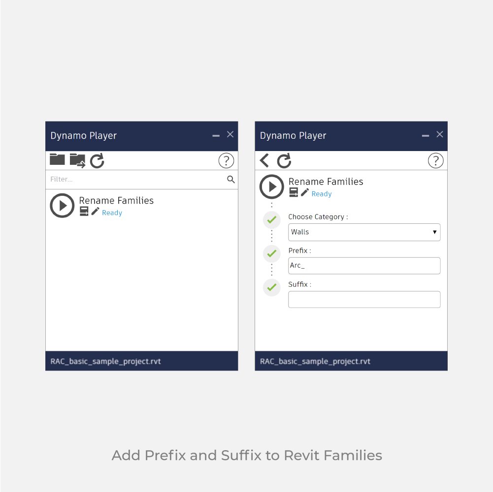 revit dynamo rename families prefix