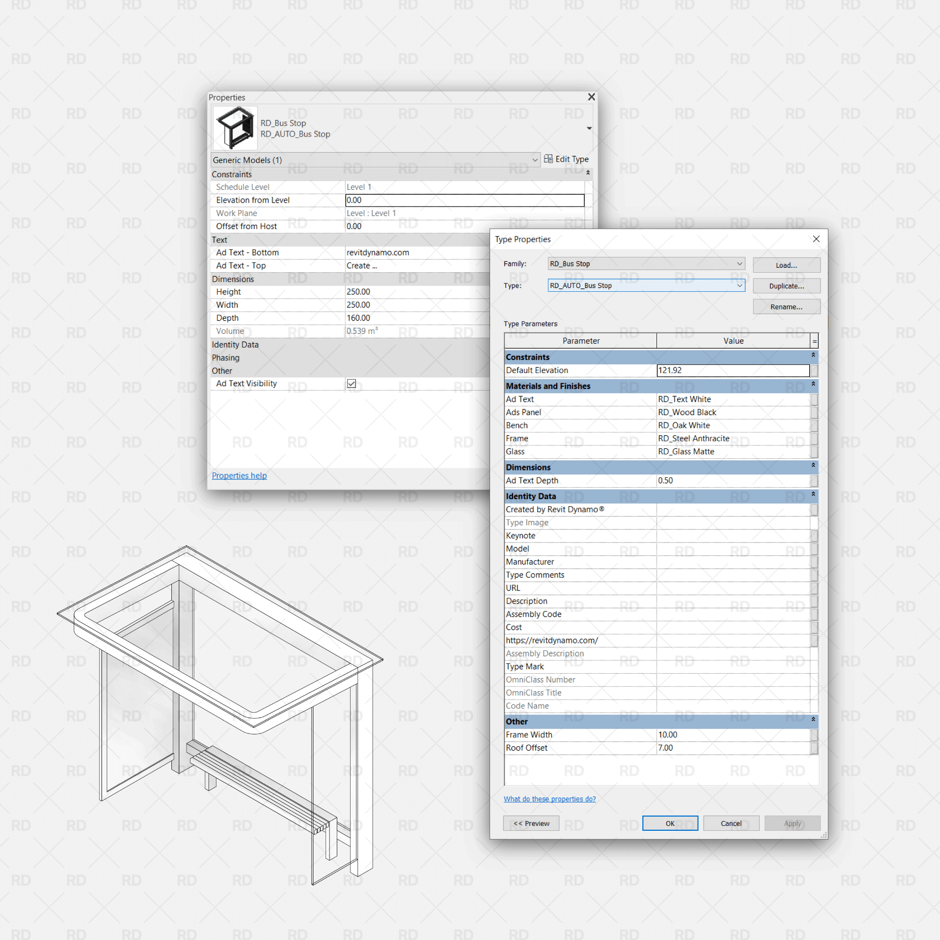 revit bus stop 