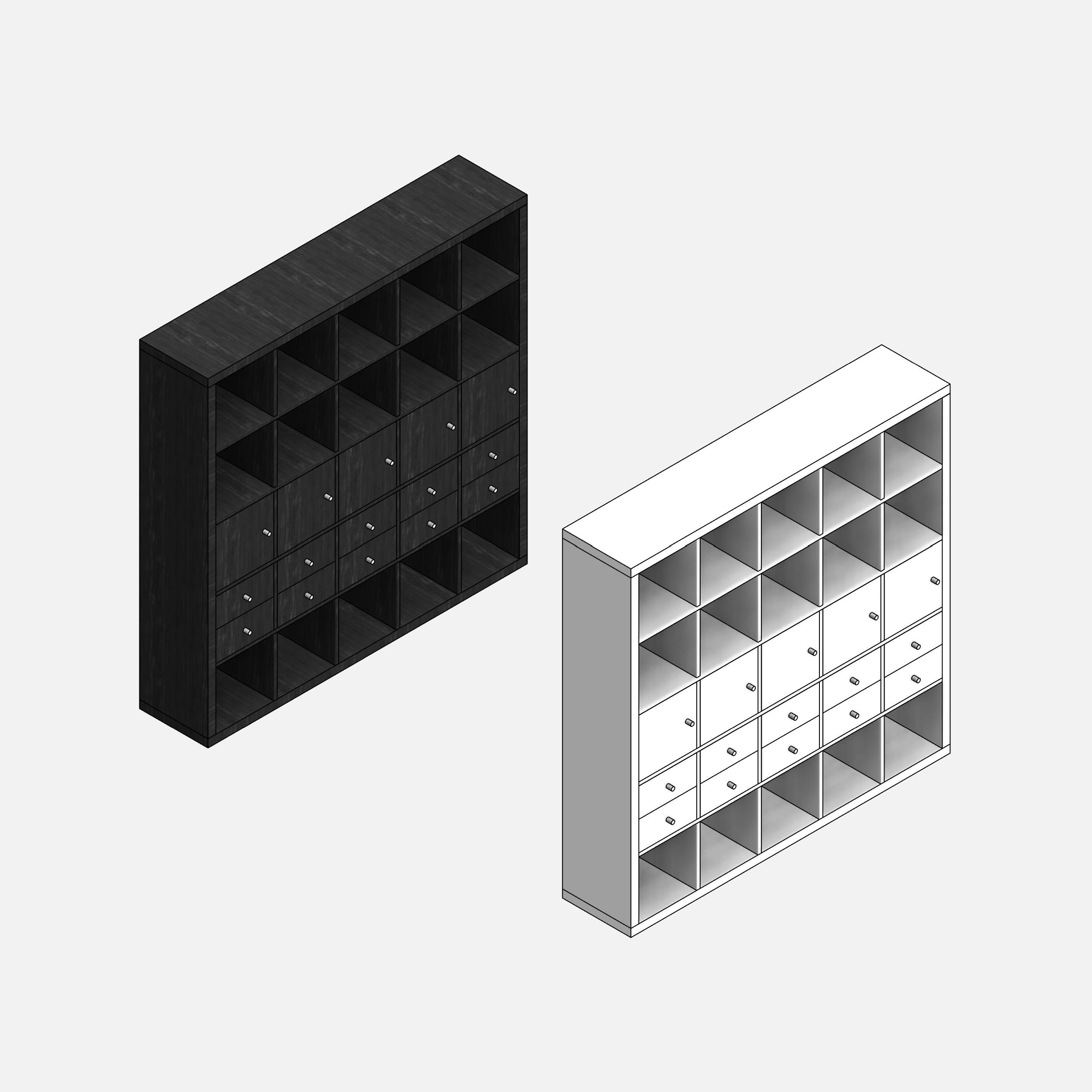 IKEA KALLAX revit 