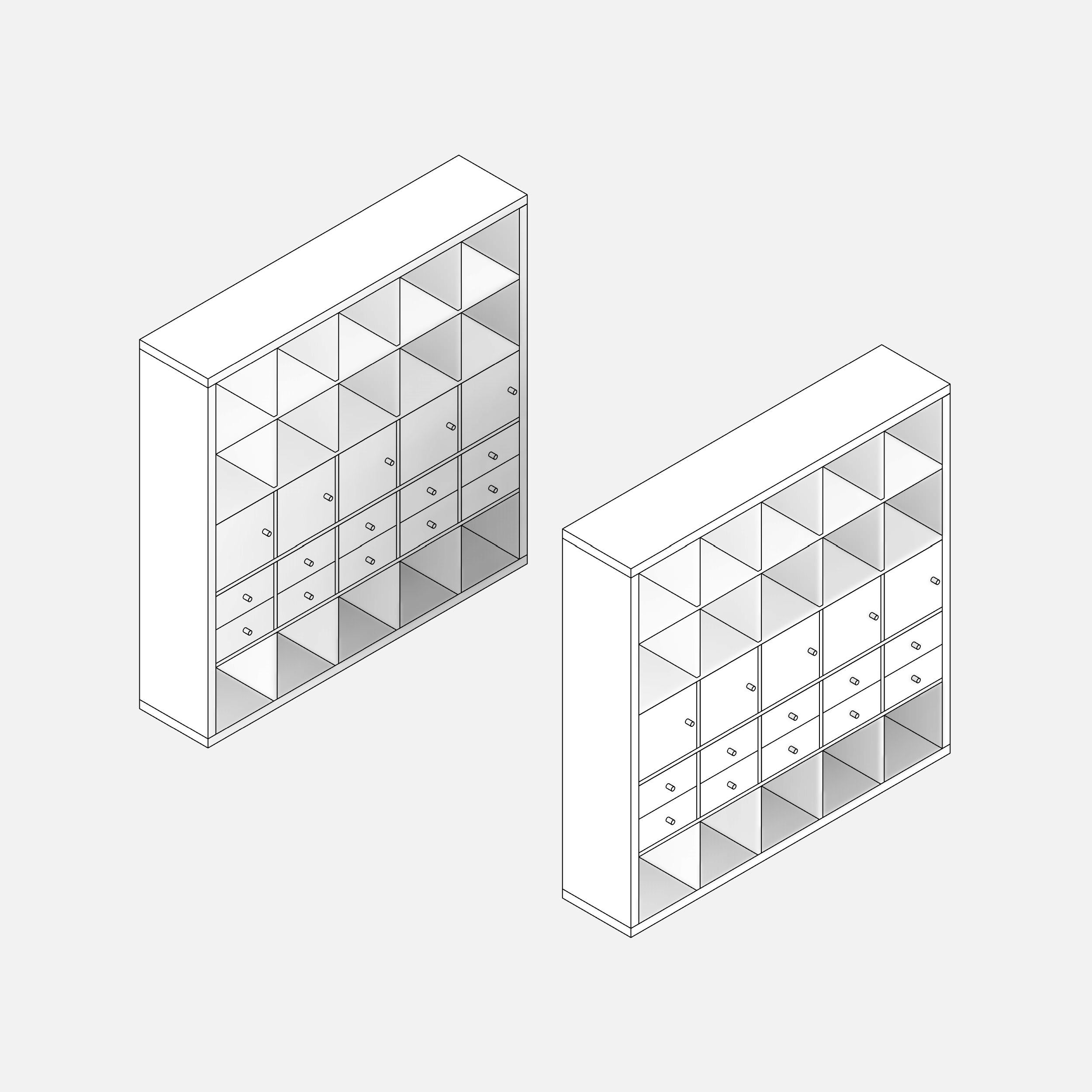 IKEA KALLAX revit family