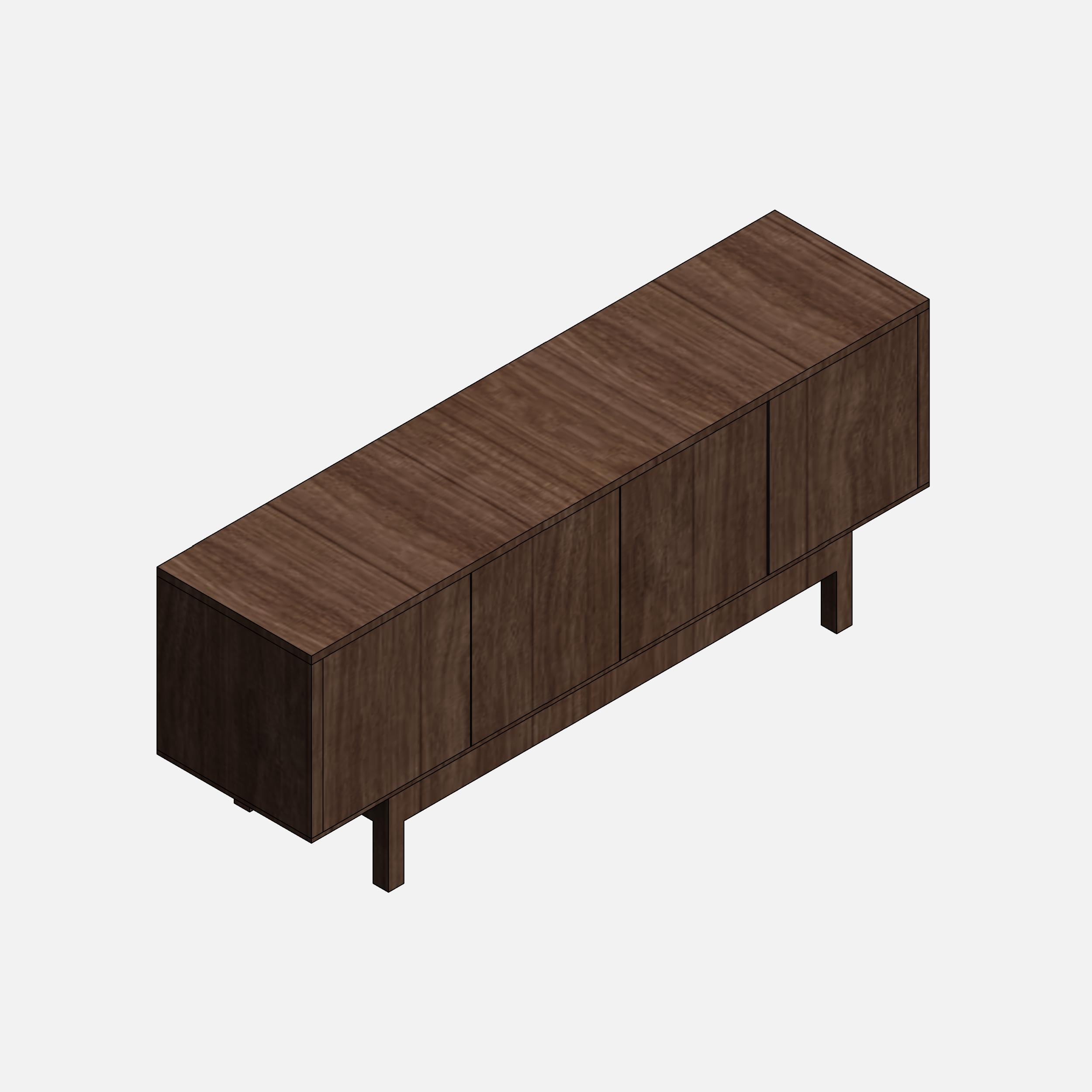 IKEA STOCKHOLM Sideboard download revit family