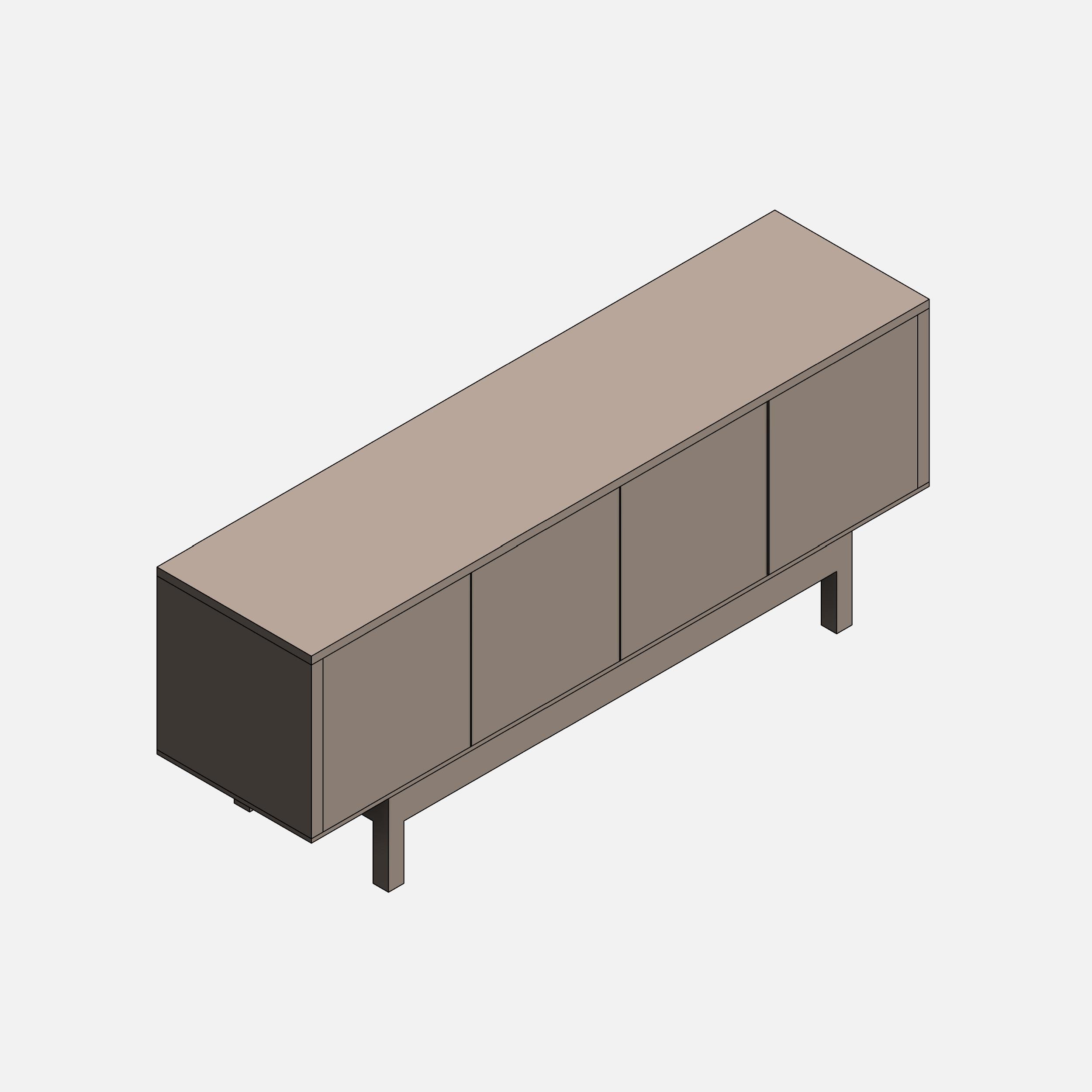 IKEA STOCKHOLM Sideboard revit