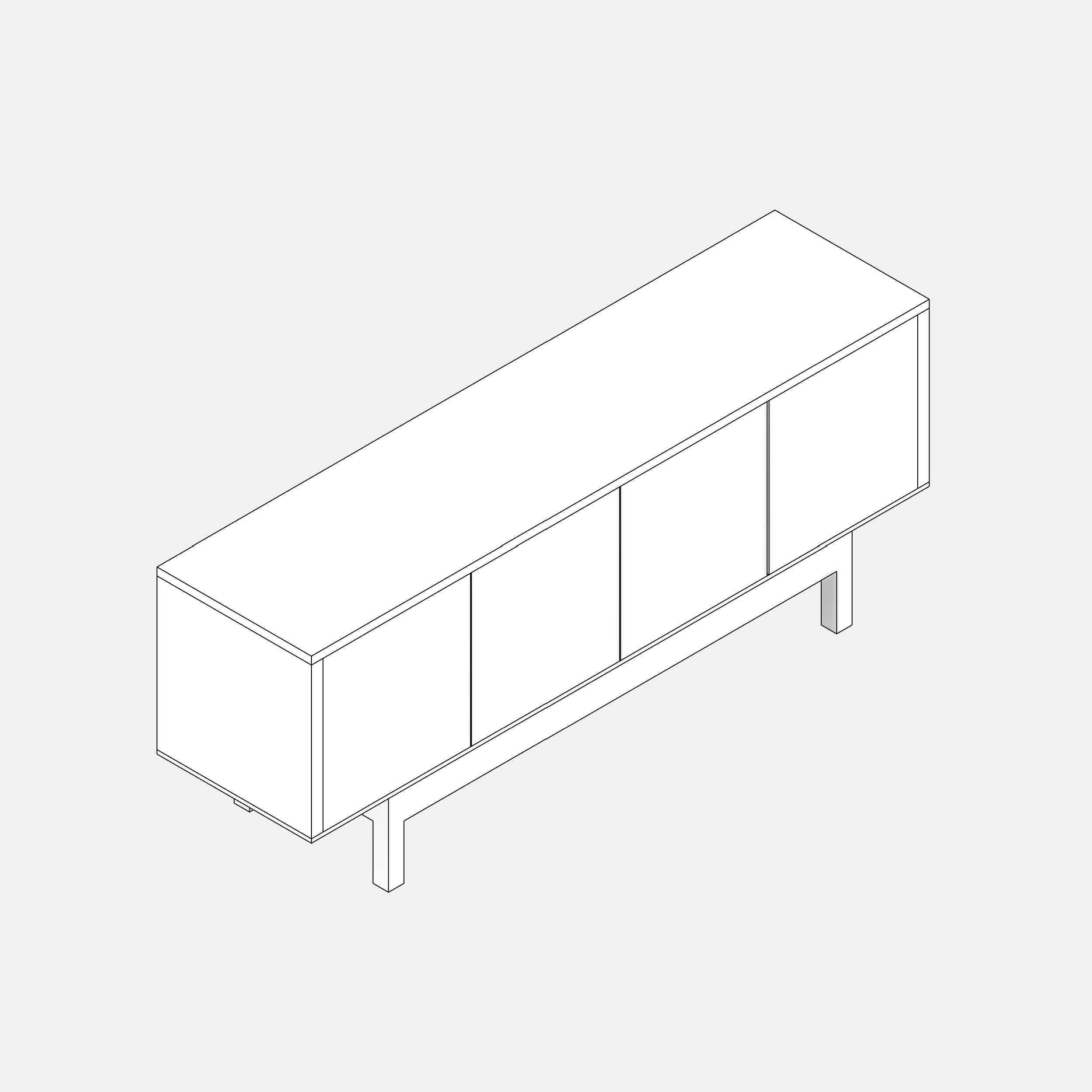 IKEA STOCKHOLM Sideboard revit