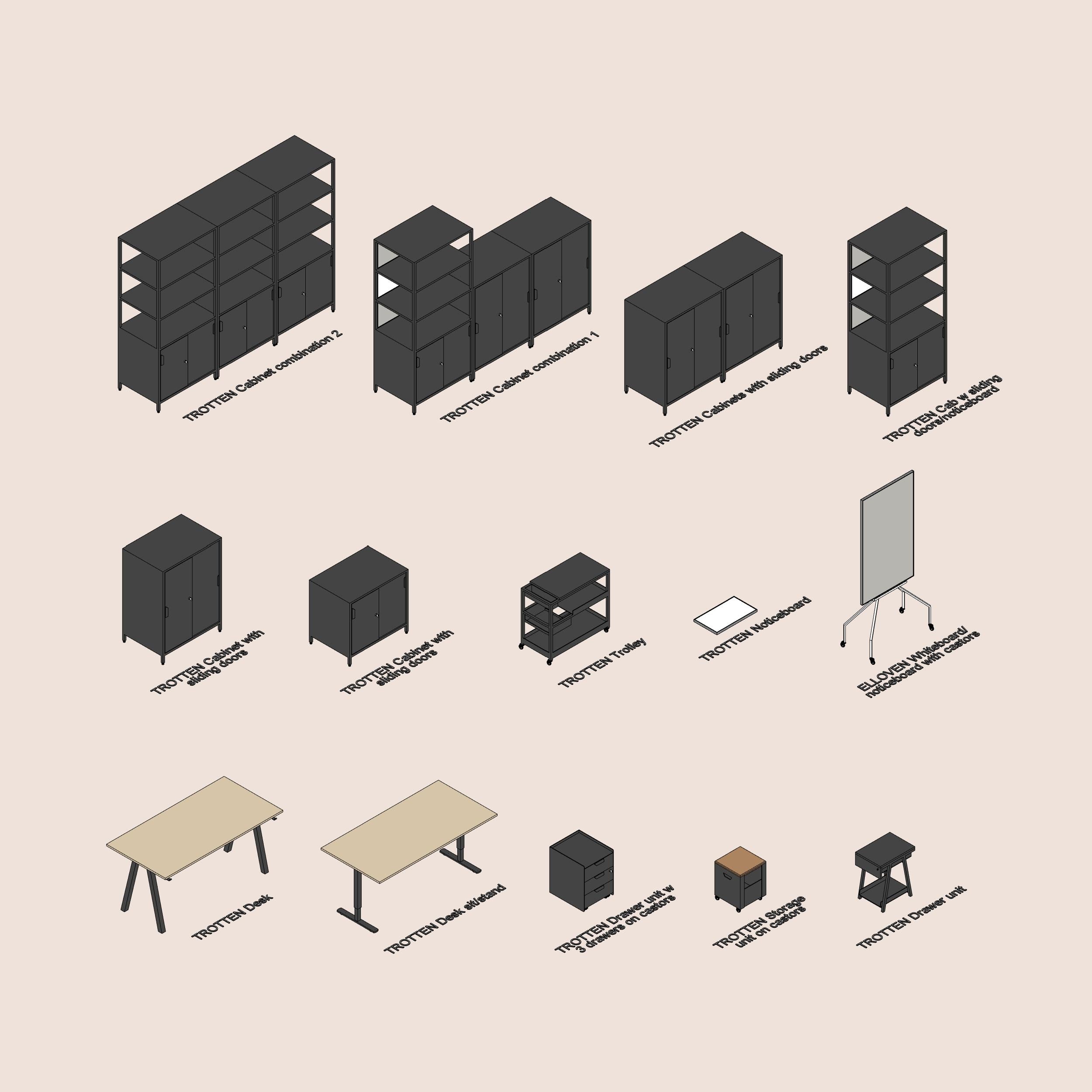 revit office furniture 