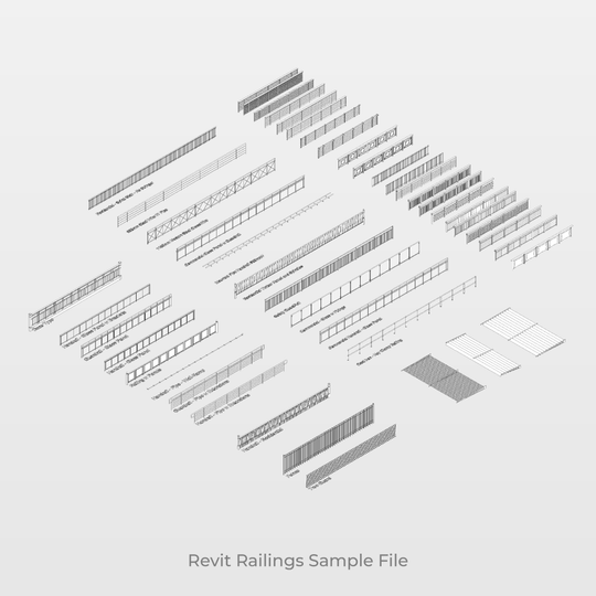 Revit Railing Structure Revit Railings System Families Library | Free Download | Revit Dynamo