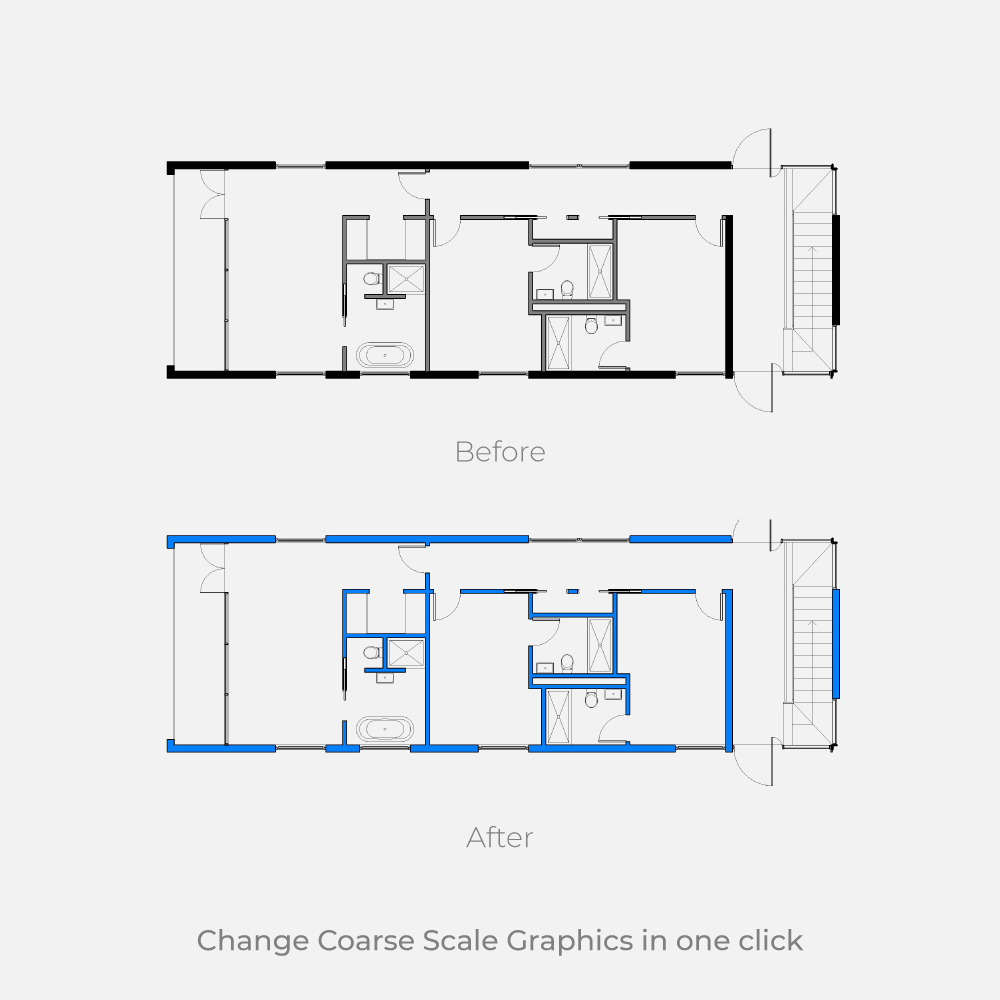 Dynamo Script: Set Walls Coarse Scale Fill Color and Pattern