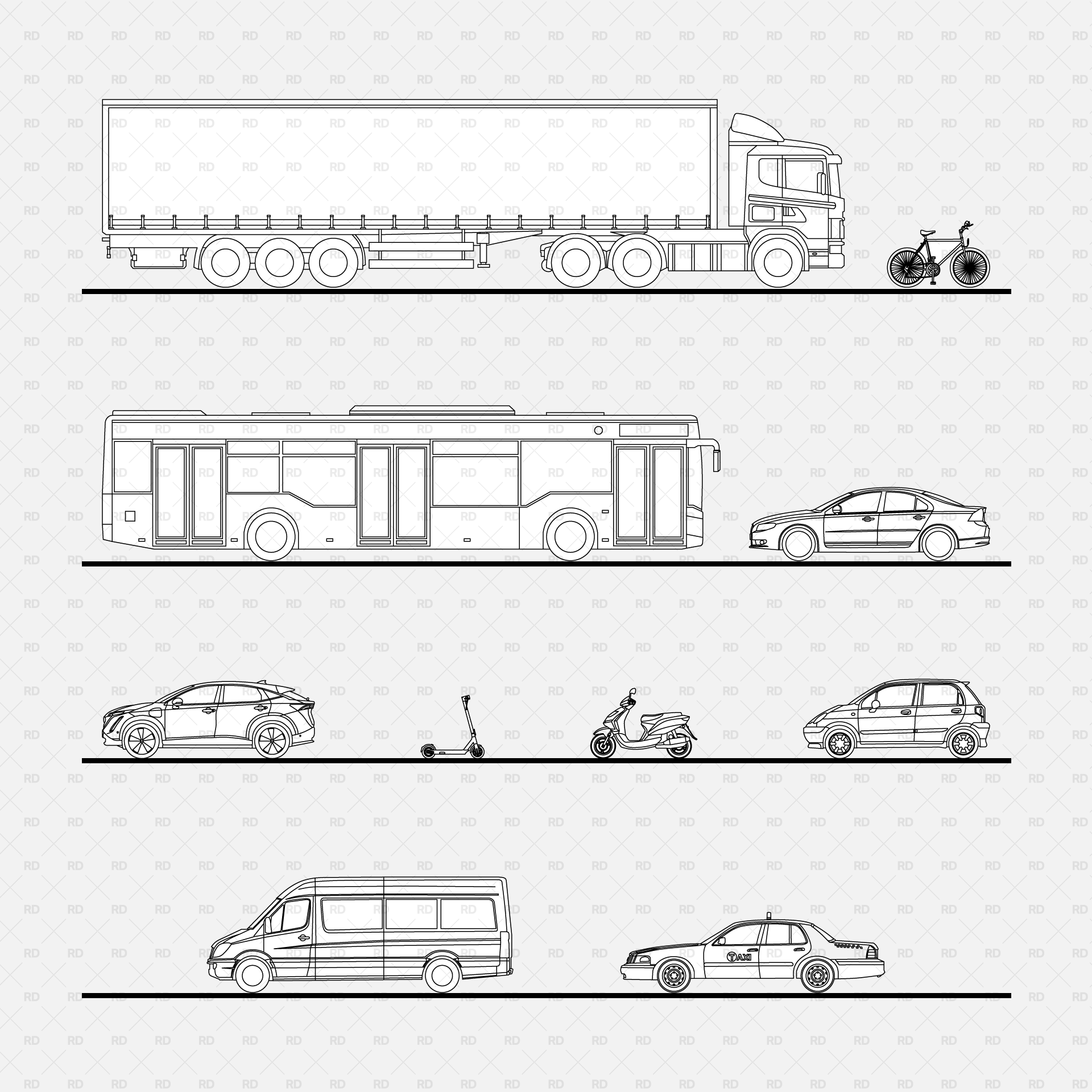 Revit 2D car elevation