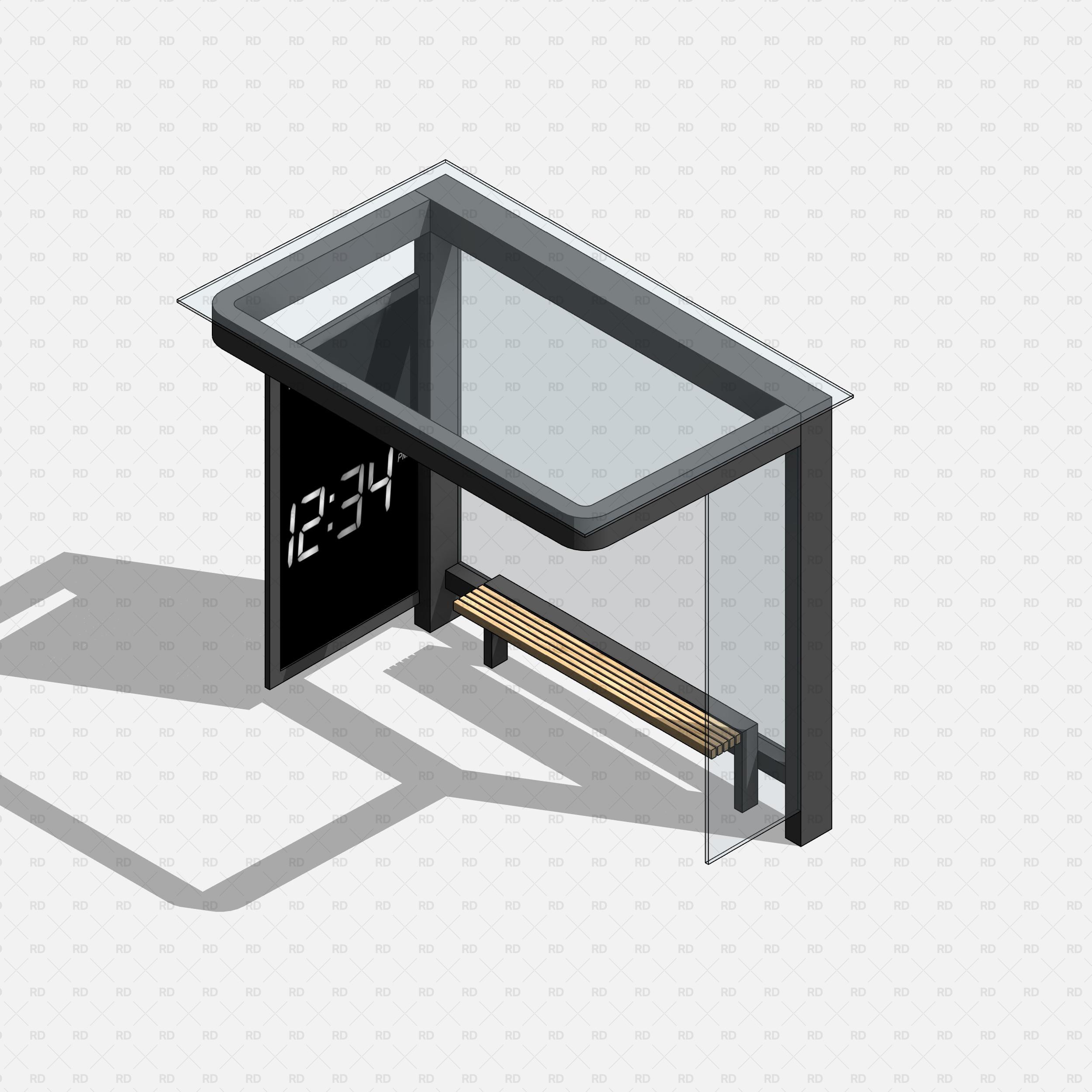 revit bus stop parametric