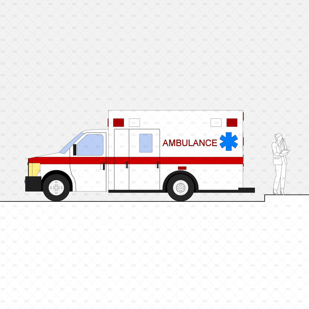 Revit 3D Ambulance Family | Download Vehicle Revit Families | Revit Dynamo