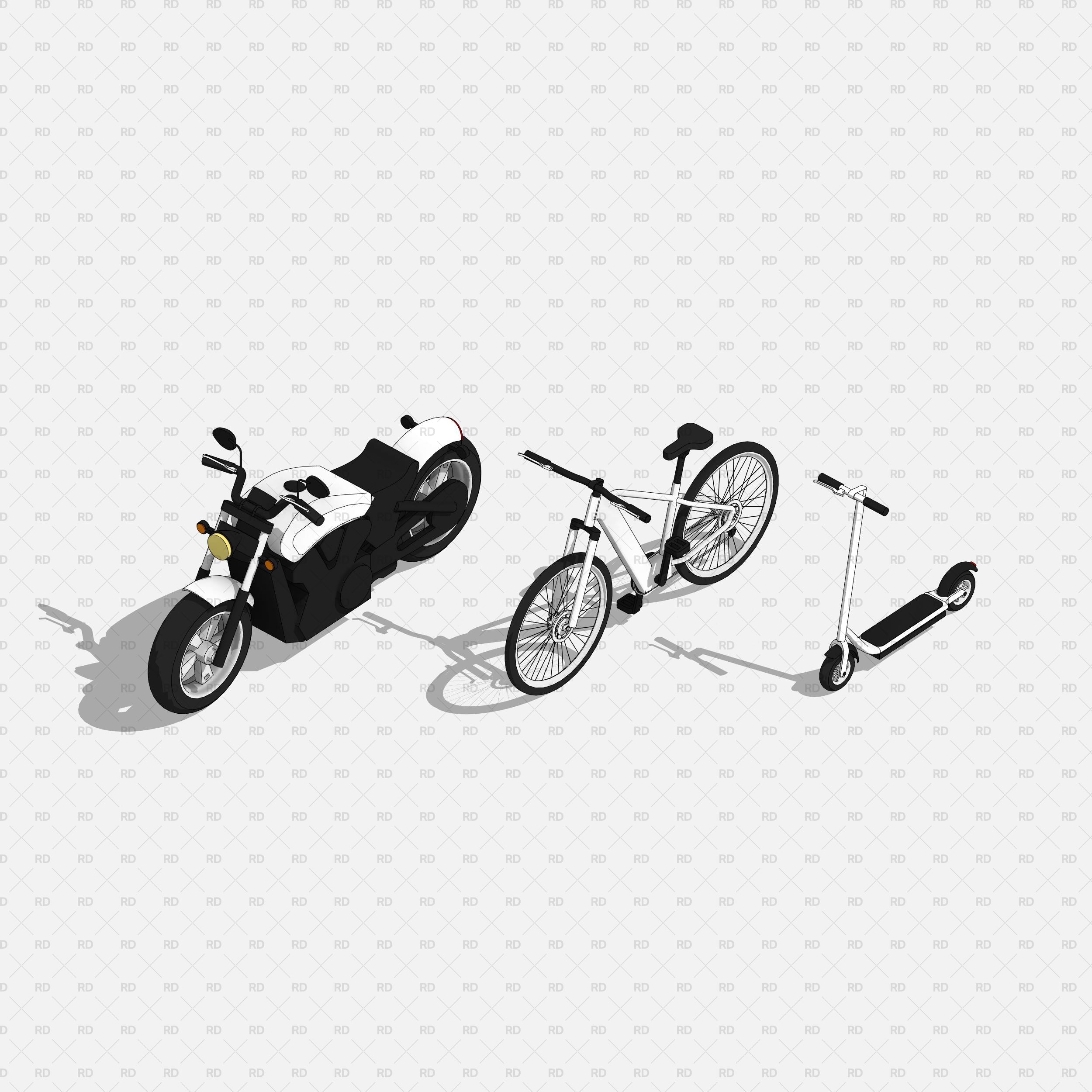 revit motorcycle bike scooter