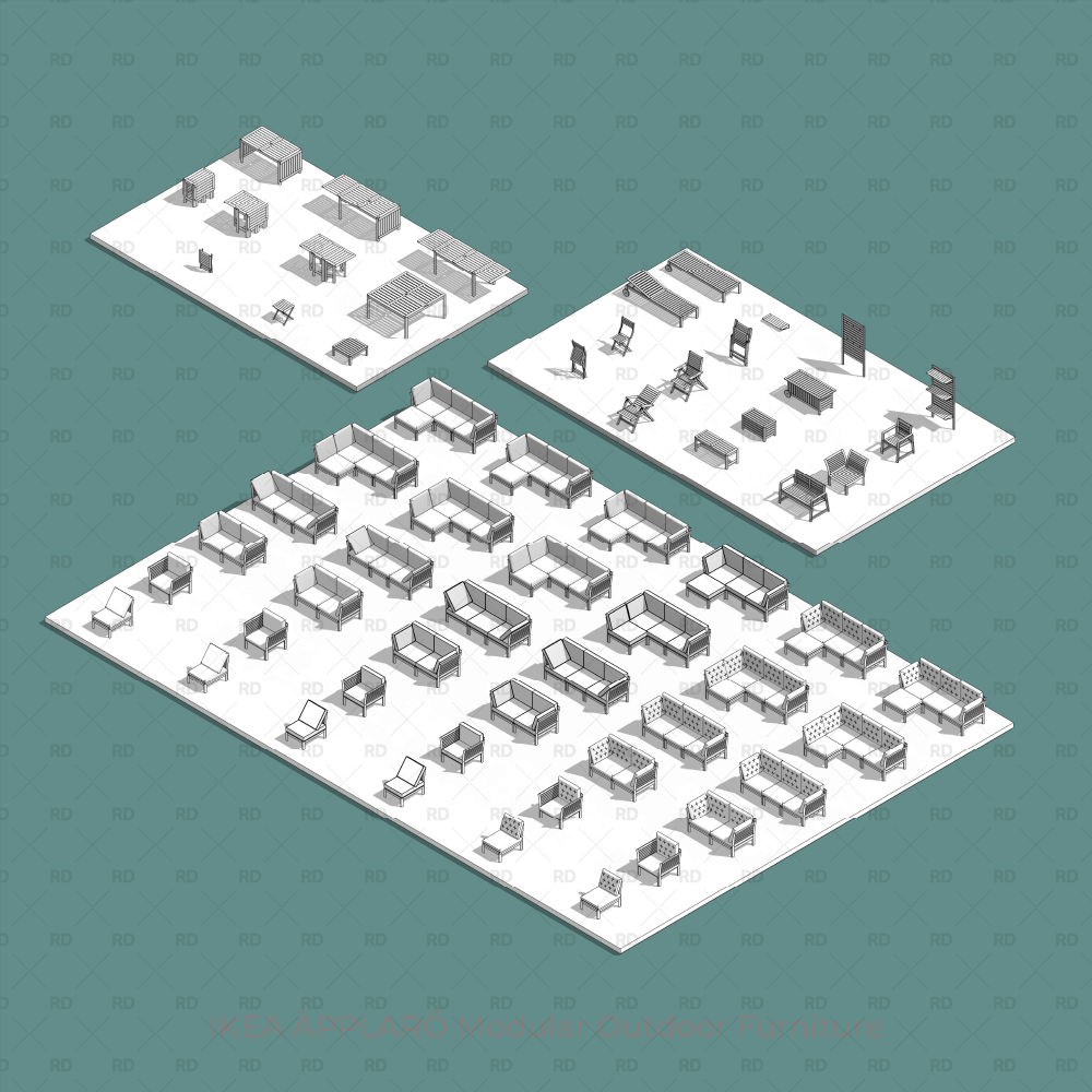 revit landscape furniture 