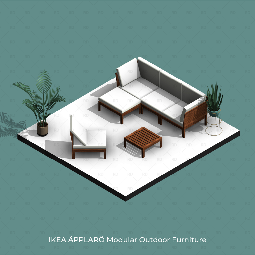 revit landscape furniture families