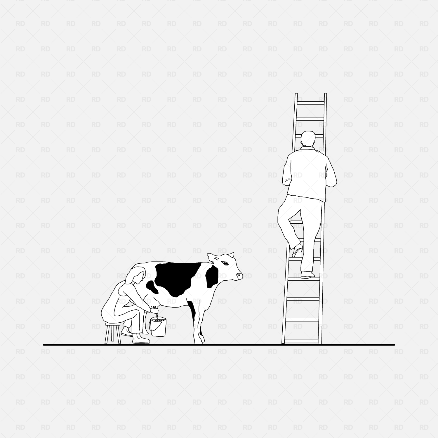 revit 2d people farm