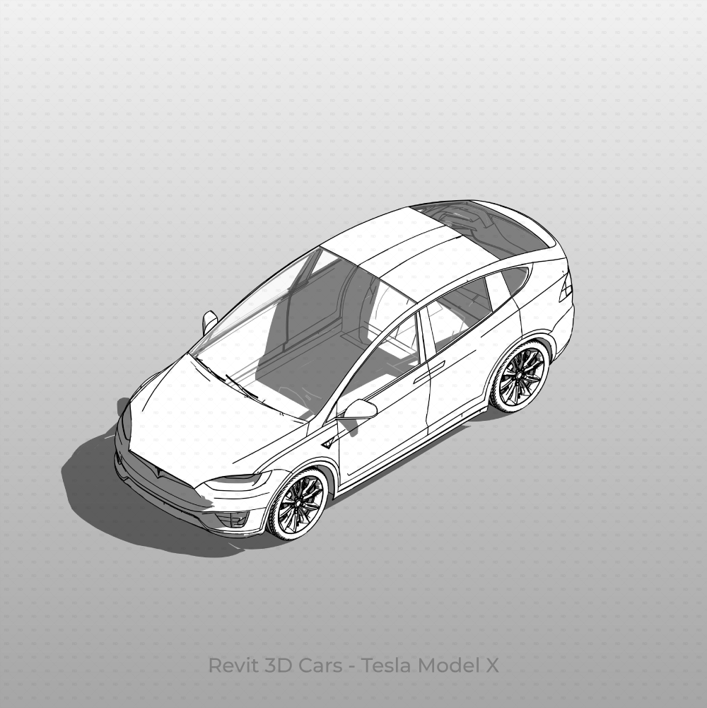 Revit 3D Car Family: Tesla Model X | Free Download | Revit Dynamo
