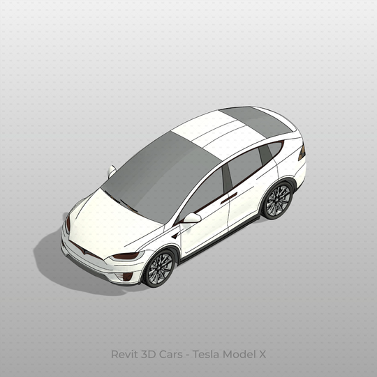 Revit 3D Car Family: Tesla Model X | Free Download | Revit Dynamo