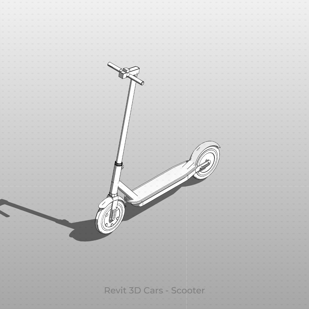 Revit 3D Vehicle Electric Scooter download family