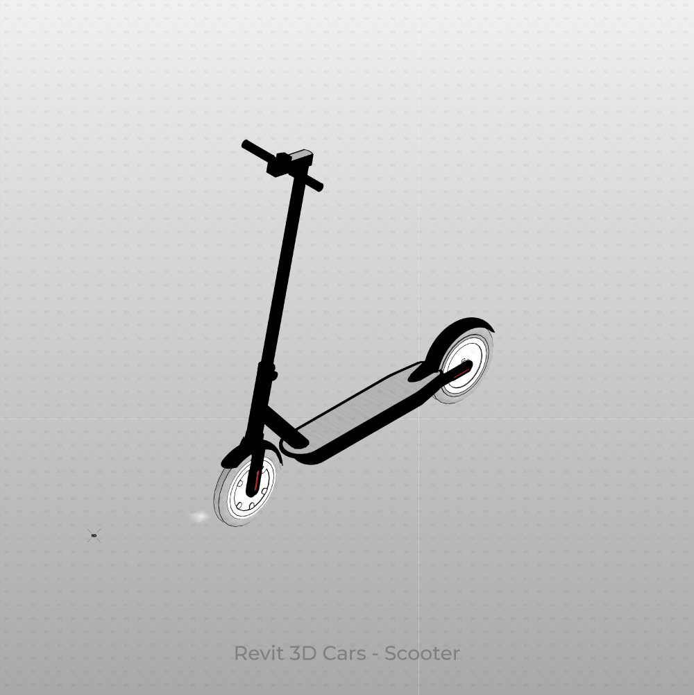 Revit 3D Vehicle Electric Scooter download family