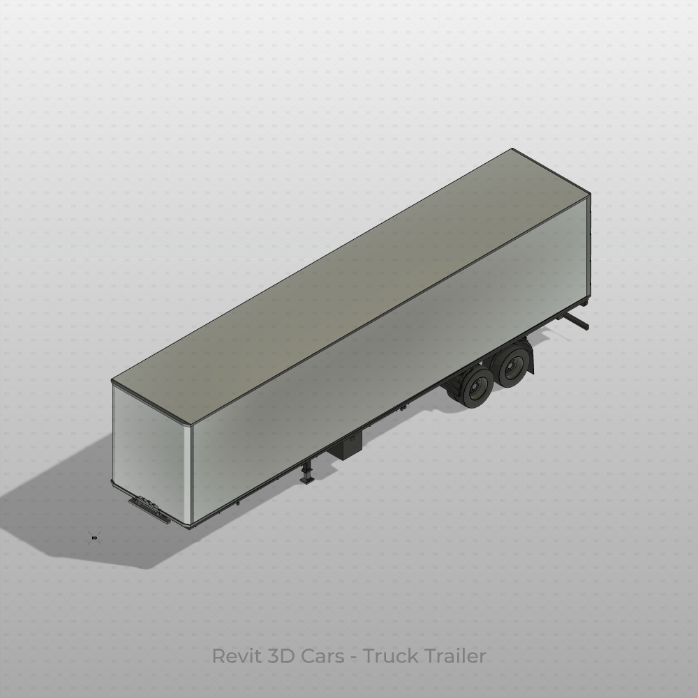 Revit 3D Vehicle Truck Trailer download family