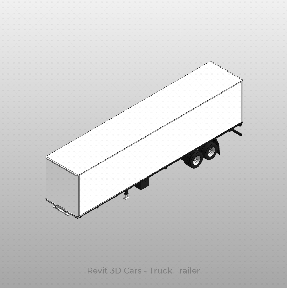 Revit 3D Vehicle Truck Trailer download family