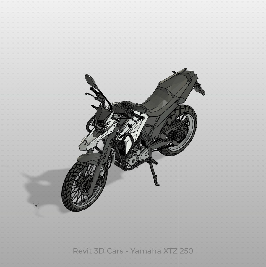 Revit 3D Vehicle: Yamaha XTZ 250 Motorcycle | Download Car Family ...
