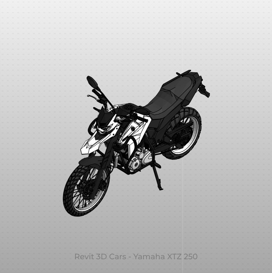 Revit 3D Vehicle: Yamaha XTZ 250 Motorcycle | Download Car Family ...
